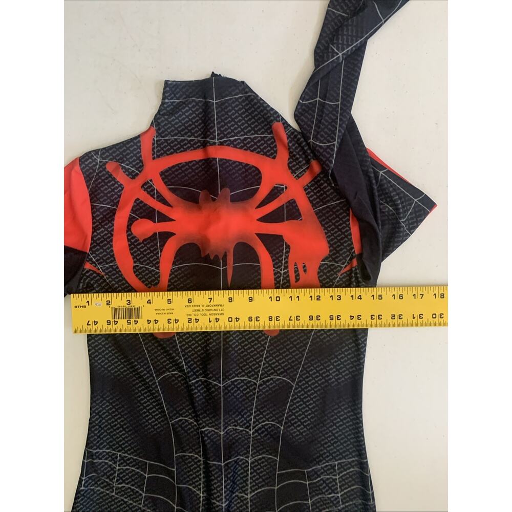 Spiderman Sz M Into the SpiderVerse Miles Jumpsuit Adult/Kids Cosplay Costume - Picture 4 of 16